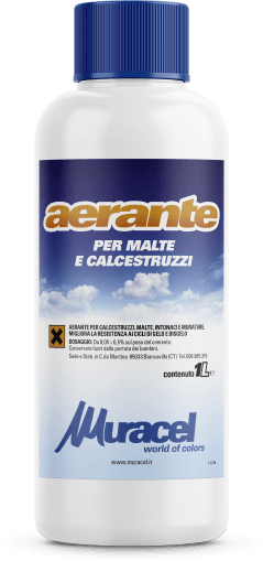 Aerante per malte - Additivo aerante plastificante, utilizzato per la preparazione di malte e calcestruzzi