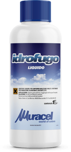 Idrofugo liquido - Additivo liquido per impermeabilizzare calcestruzzo e malte d’intonaco Idrofugo liquido - Additivo liquido per impermeabilizzare calcestruzzo e malte d’intonaco