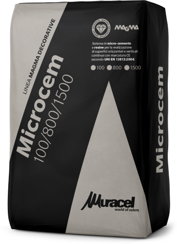 Microcem 100 - Sistema in microcemento e resine per la realizzazione di superfici orizzontali e verticali continue con marcatura CE secondo UNI EN ISO 13813