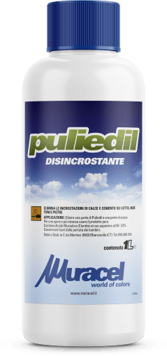 Puliedil disincrostante - Detergente acido per la rimozione di efflorescenze e residui cementizi su materiali ceramici