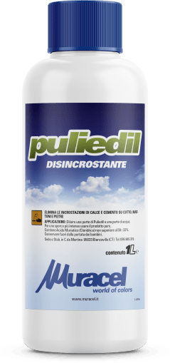 Puliedil disincrostante - Detergente acido per la rimozione di efflorescenze e residui cementizi su materiali ceramici Puliedil disincrostante - Detergente acido per la rimozione di efflorescenze e residui cementizi su materiali ceramici